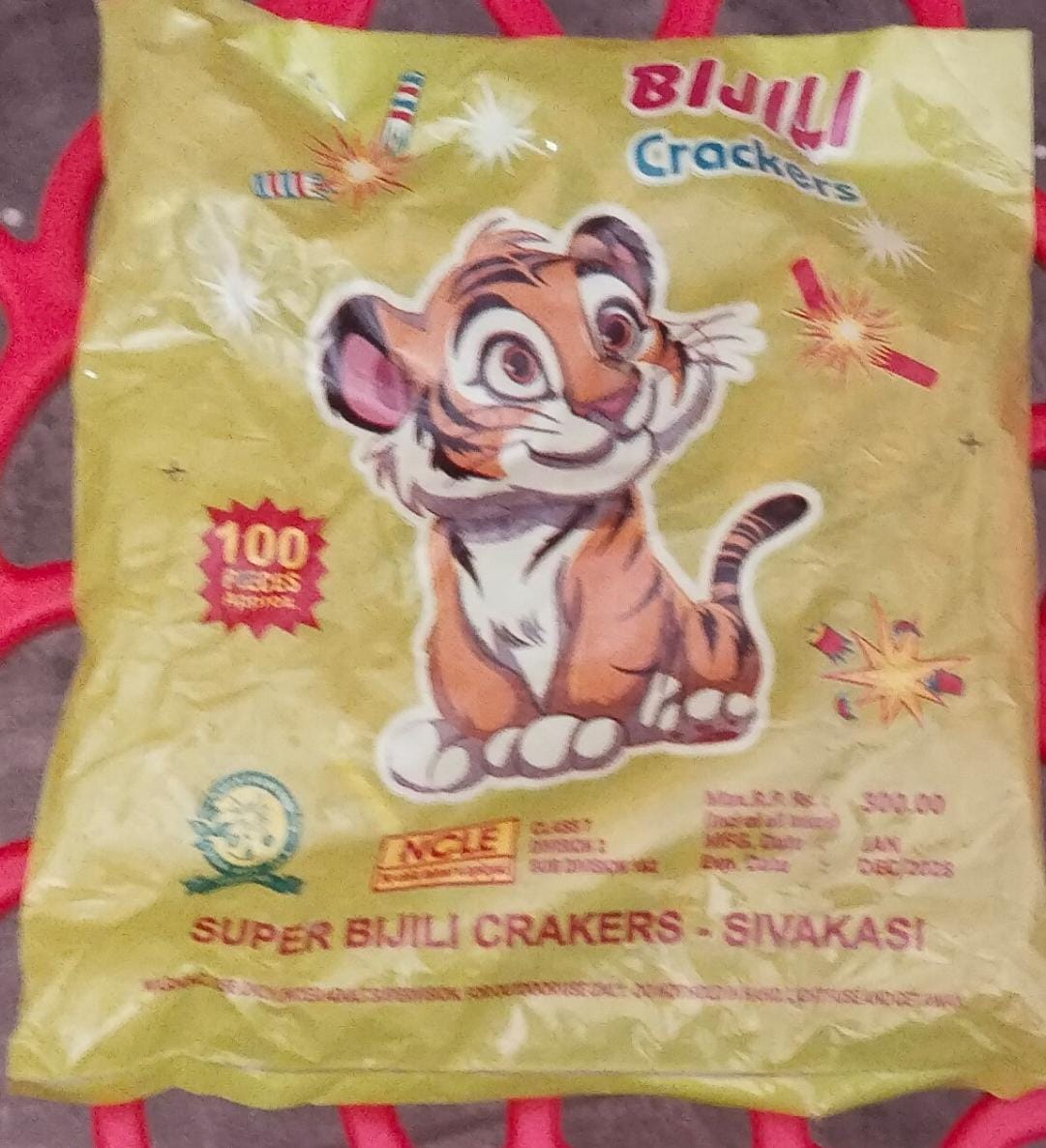 inba Crackers Red bijili 100pcs